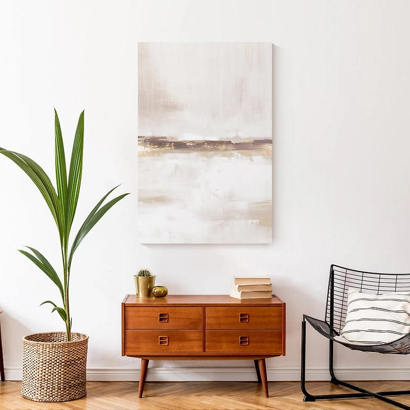 Golden Brown Horizon 24" x 36" Canvas Wall Art