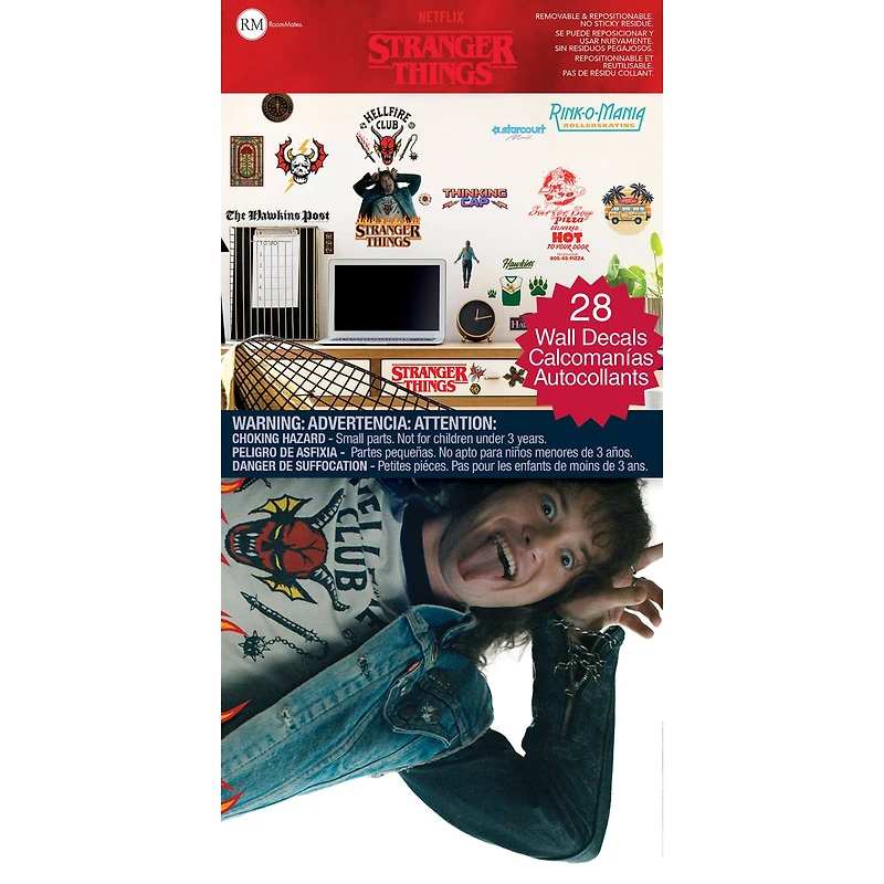 RoomMates Stranger Things Season 4 Icons Peel & Stick Wall Decals