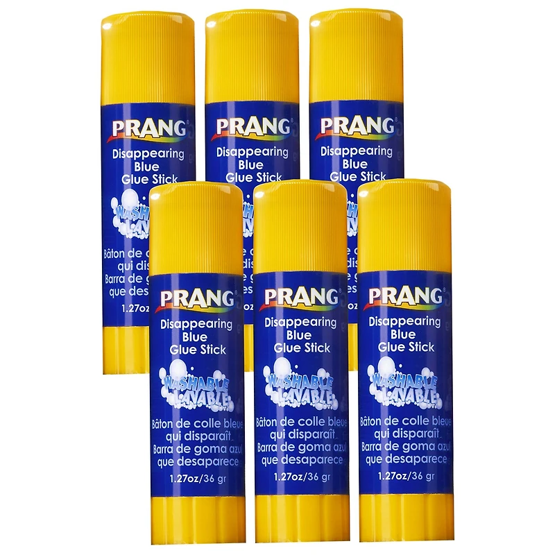 Prang® Large Blue Glue Sticks, 6ct.