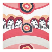 Funky Wave Pattern 10" x 10" Cotton Twill Napkin