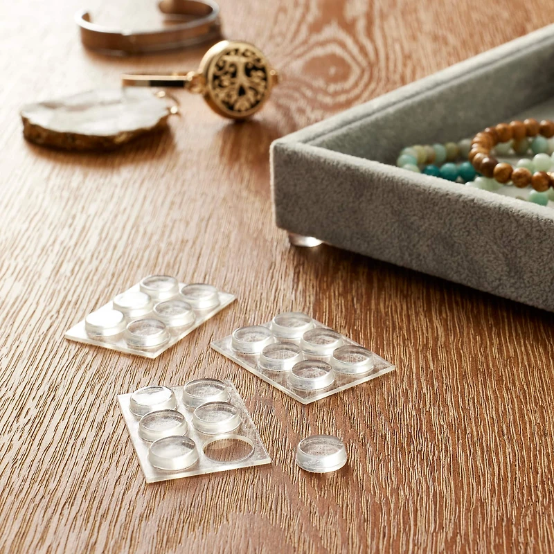 Scotch™ Round Self-Adhesive Bumpers, Clear