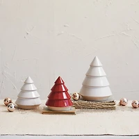 Hello Honey® 7.25" Large White Decorative Unglazed Stoneware Tree