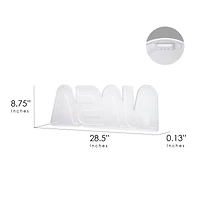 NASA Logo Embossed Shaped Metal Wall Sign