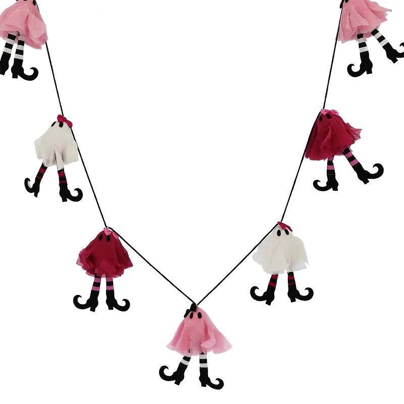 6ft. Pink Ghosts with Witch Legs Garland by Ashland®