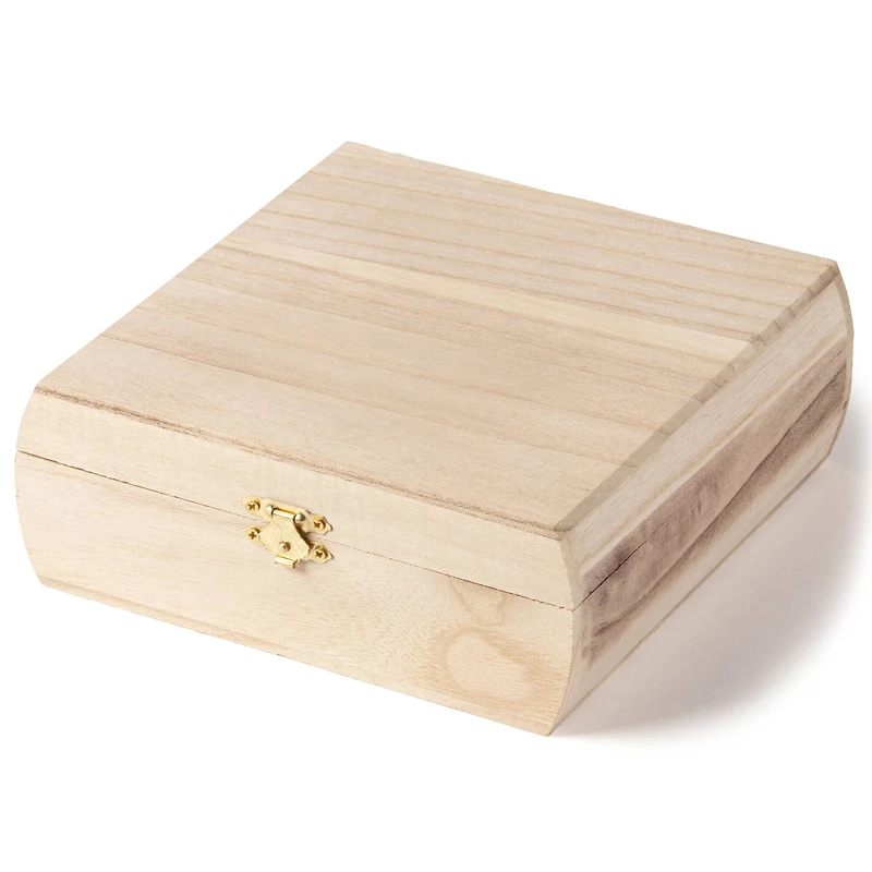 Curved Sides Wooden Box by Make Market®