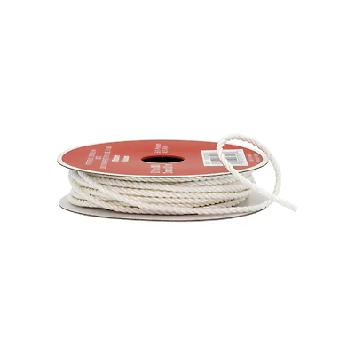 1/10" x 30ft. White Cord Ribbon by Celebrate It®