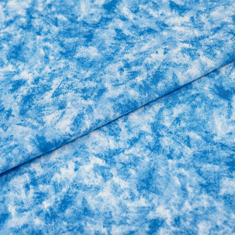 SINGER Christmas Tone-on-Tone Steel Blue Cotton Fabric