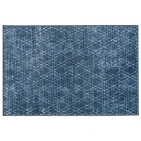 2ft. x 3ft. Blue Geometric Diamond Print Washable Area Rug by Ashland®