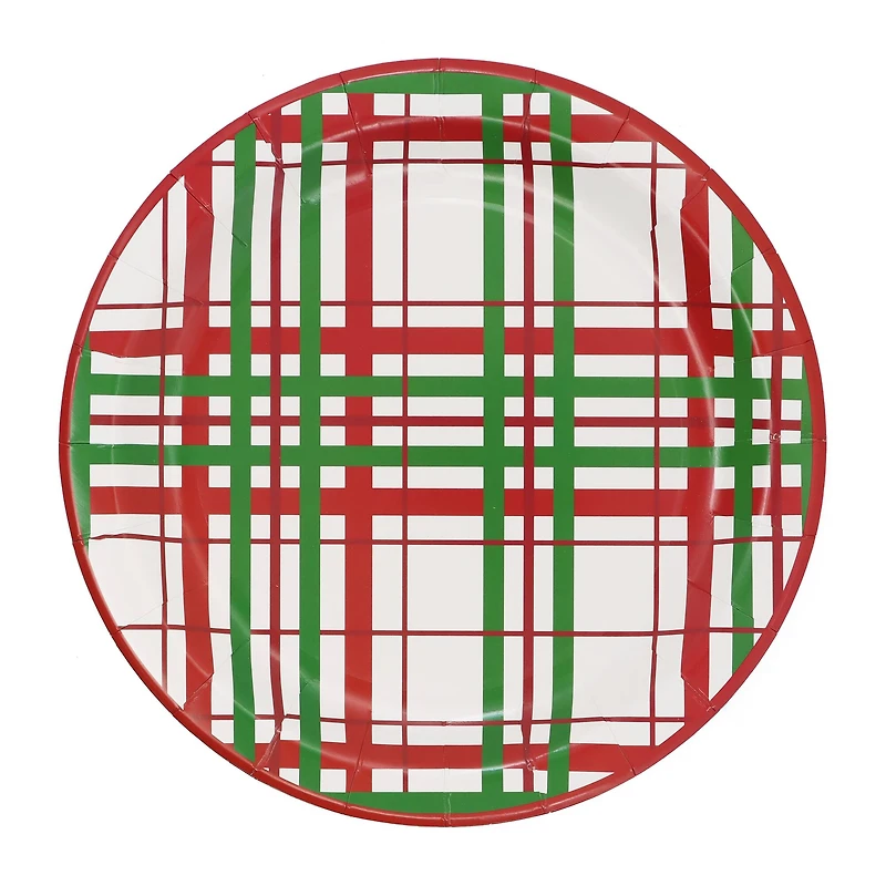 9" Plaid Paper Plates, 12ct. by Celebrate It™