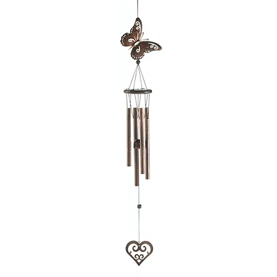 Butterfly & Heart Wind Chimes