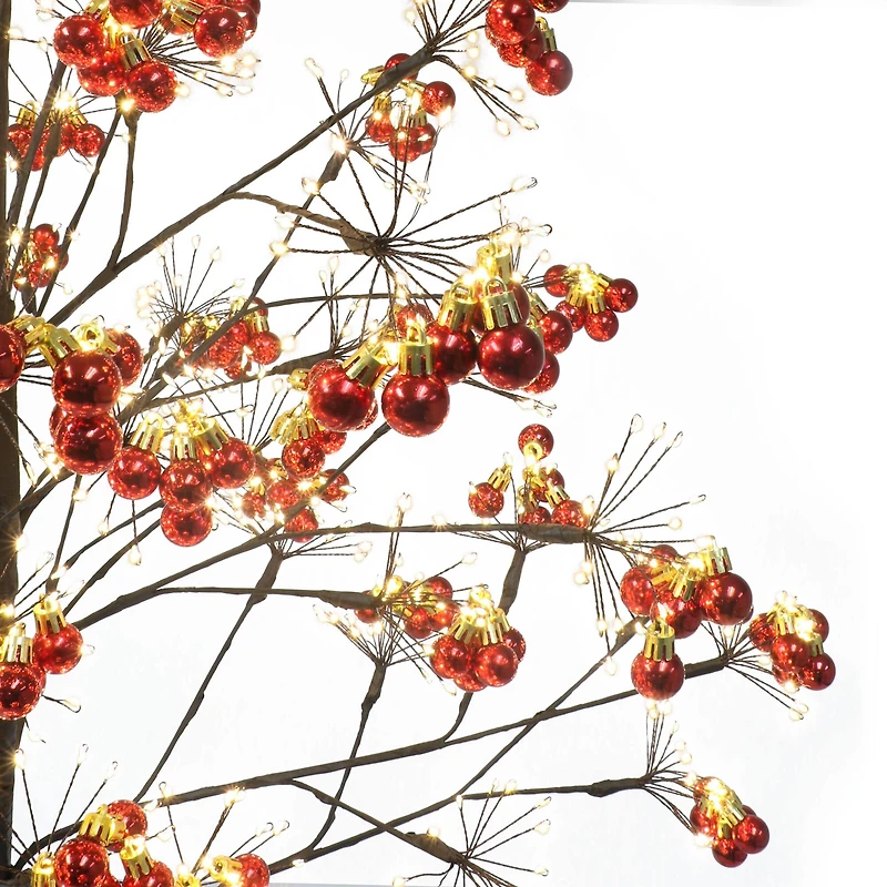 6ft. Pre-Lit Twig Artificial Christmas Tree