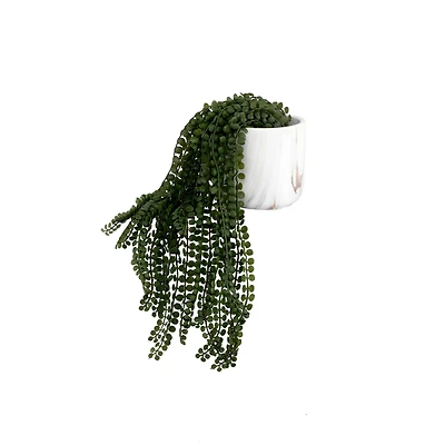 Flora Bunda® 17.5" String Of Peas in Marble Gold Finish Cement 