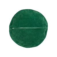 Hello Honey® 16" Peace on Earth Round Cotton Embroidered Pillow Cover & Insert