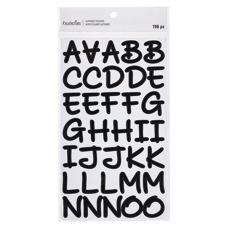 Black Licorice Handwriting Alphabet Stickers by Recollections™