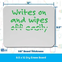Flipside Products 9.5" x 12" Dry Erase Boards, 6ct.