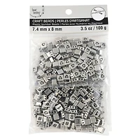 12 Pack: Rhodium Number & Heart Plastic Craft Beads, 8mm by Bead Landing™