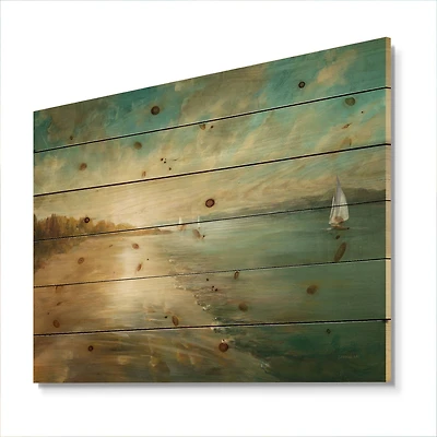 Designart - Coastal Pastel Horizon