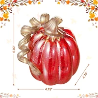 Glitzhome® Red Glitter Glass Gourd