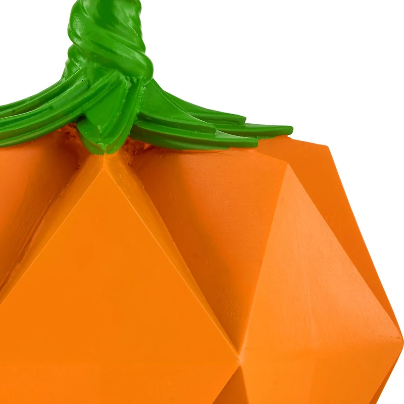 6" Orange Origami Pumpkin Tabletop Figurine