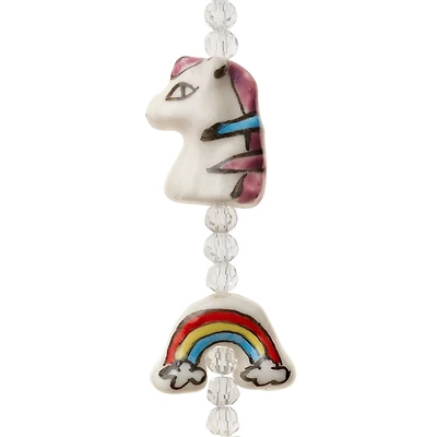 Multicolor Ceramic Unicorn & Rainbow Beads by Bead Landing™