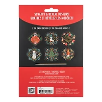 Brea Reese™ Holiday Motifs Scratch Art Stickers