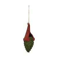 Hello Honey® 2" Wool Felt Pinecone Gnome Ornament