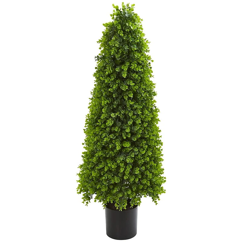 4ft. Potted Eucalyptus Topiary Artificial Tree