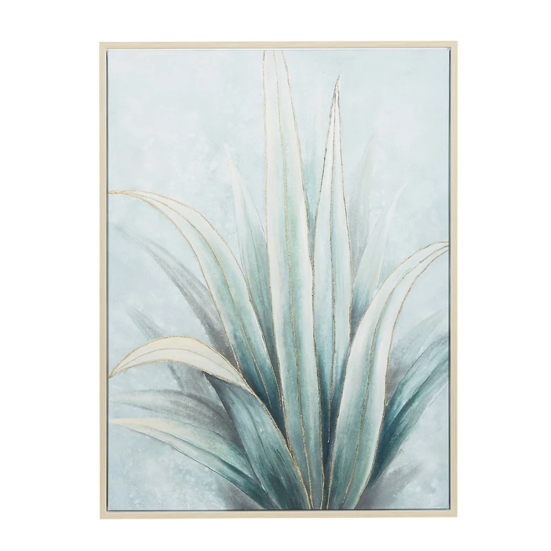 Blue Canvas Coastal Style Wall Art, 47" x 36" x 1"