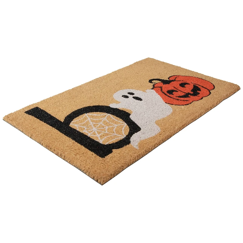 Natural Coir Boo Halloween Doormat