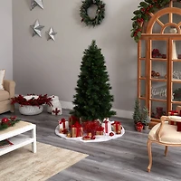 5ft. Pre-Lit West Virginia Mountain Pine Artificial Christmas Tree, Clear Lights