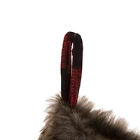 Glitzhome® 21" Black And Red Buffalo Plaid Pompom Stocking, Set Of 2