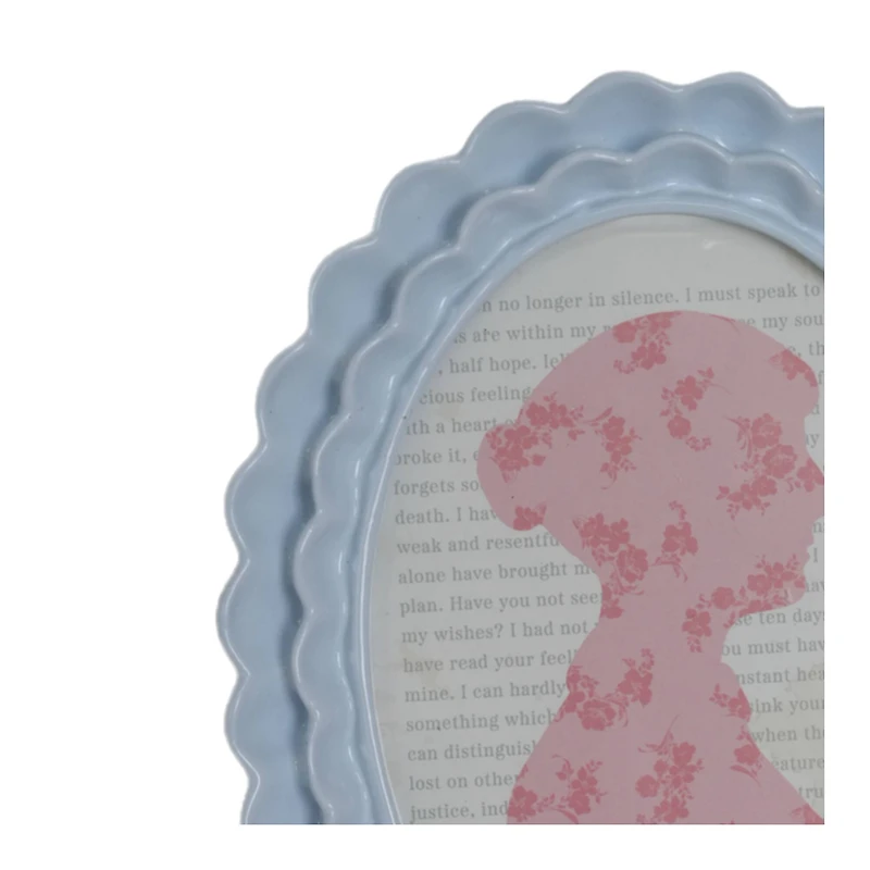 Just Jane 5" x 7" Layered Wave Oval Frame by Studio Décor