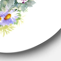 Designart - Bouquet With Purple Chrysanthemums and Daisies