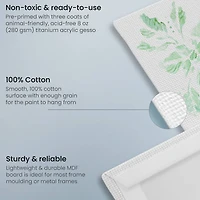 Arteza® 5" x 7" White Canvas Panels, 14ct.