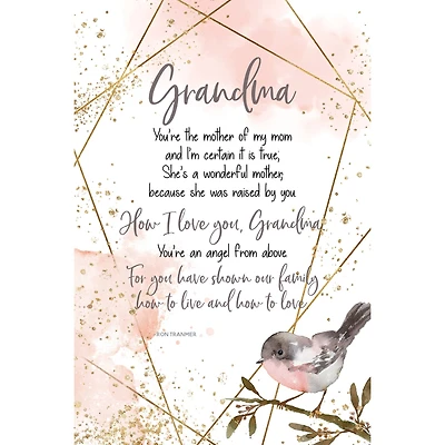 Grandma You're The Mother Inspirational Wood Plaque
