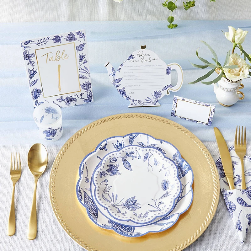 Kate Aspen® Blue Willow Wedding Table Numbers 1-25