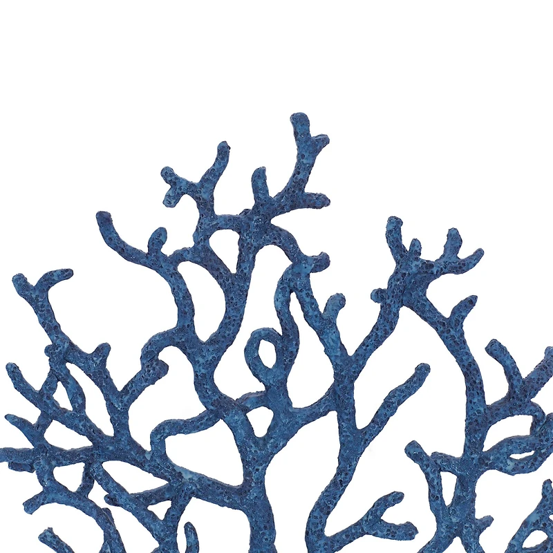 16" Blue Coastal Coral Sculpture