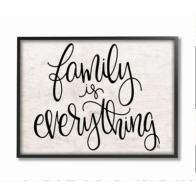 Stupell Industries Family Is Everything Black Framed Wall Art
