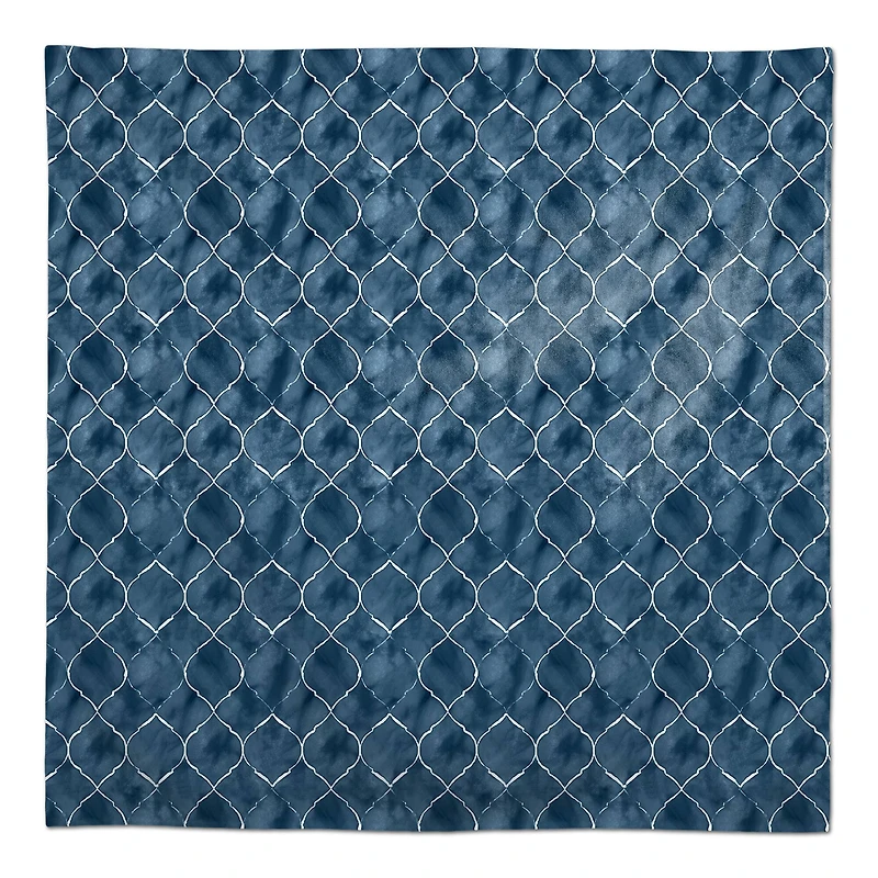Blue Ogee Pattern 58" x 58" Tablecloth