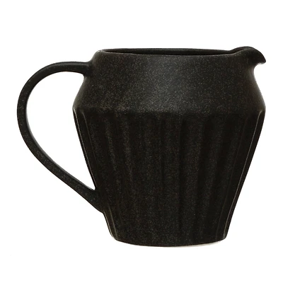 Hello Honey® 14oz. Matte Black Glazed Stoneware Creamer