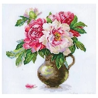 Alisa Blooming Garden. Peonies Cross Stitch Kit