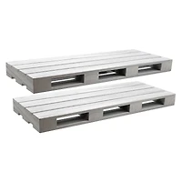 Sorbus Gray Wood Pallet Style Floating Shelf, 2ct.