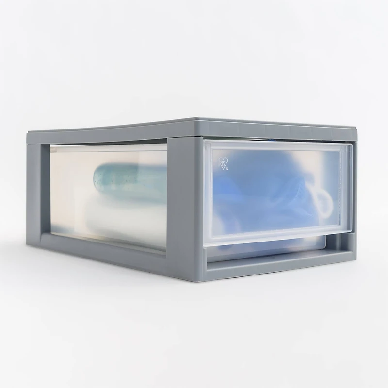 Iris® Gray Small Stacking Drawer, 5 Pack