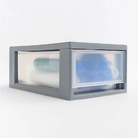 Iris® Gray Small Stacking Drawer, 5 Pack