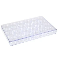 Everything Mary Large Plastic Bead Storage Organizer Box with 24 Jars