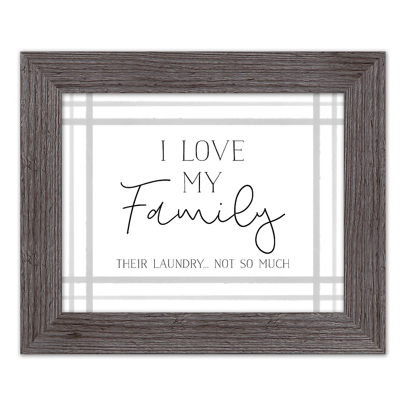 Love Family 14" x 11" Western Framed Print