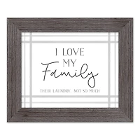 Love Family 14" x 11" Western Framed Print