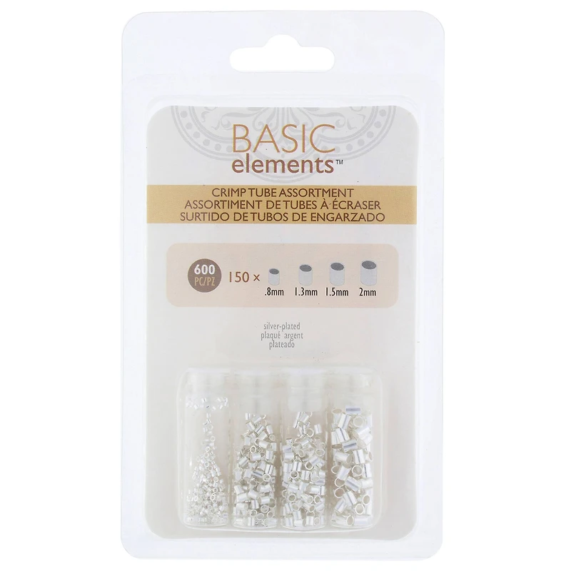 The Beadsmith® Silver Plated Crimp Tubes, 600ct.