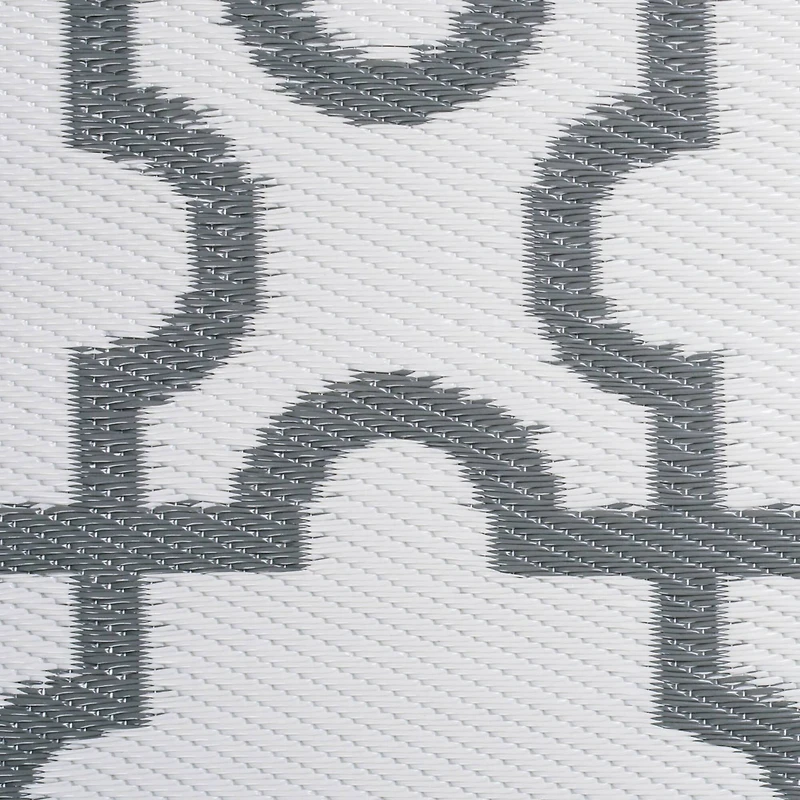 DII® Gray Lattice Outdoor Rug, 4ft. x 6ft.