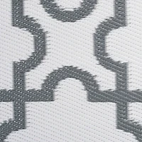 DII® Gray Lattice Outdoor Rug, 4ft. x 6ft.